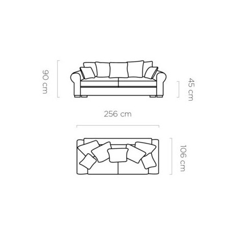 Deluxe 3 pers. Sovesofa