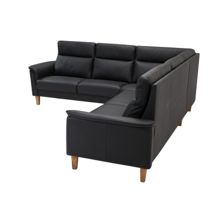 Hjort Knudsen Sæby Læderhjørnesofa