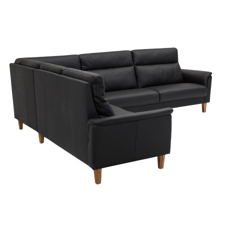 Hjort Knudsen Sæby Læderhjørnesofa