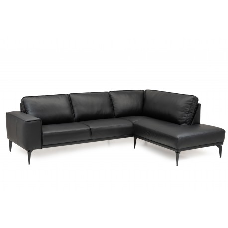 Ishøj læder Hjørnesofa Højrevendt