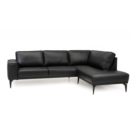 Ishøj læder Hjørnesofa Højrevendt