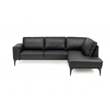 Ishøj læder Hjørnesofa Højrevendt