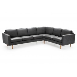 Glostrup hjørnesofa i læder