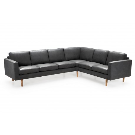 Glostrup hjørnesofa i læder