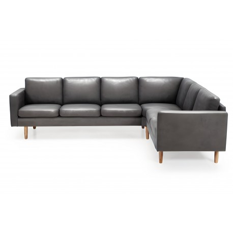 Glostrup hjørnesofa i læder
