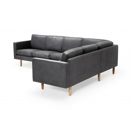Glostrup hjørnesofa i læder