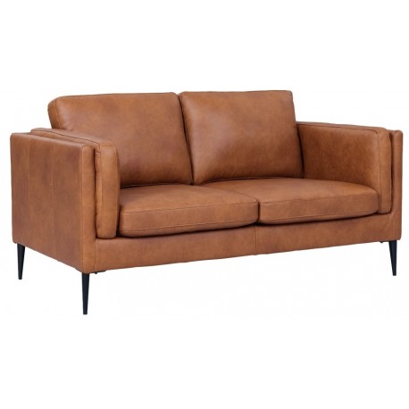 Valencia 2 pers. sofa læder cognac