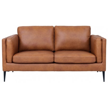 Valencia 2 pers. sofa læder cognac