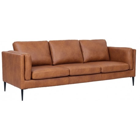 Valencia 3 pers. sofa læder Cognac