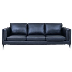 Valencia 3 pers. sofa læder Sort