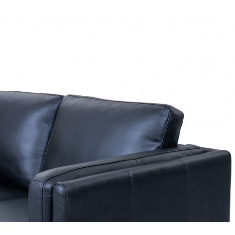 Valencia 3 pers. sofa læder Sort