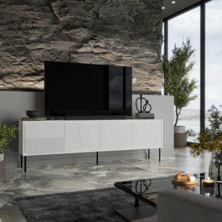 ABI TV bord mat Hvid/mat Hvid