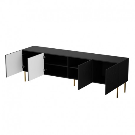 JUNGLE TV bord 190cm - Sort mat