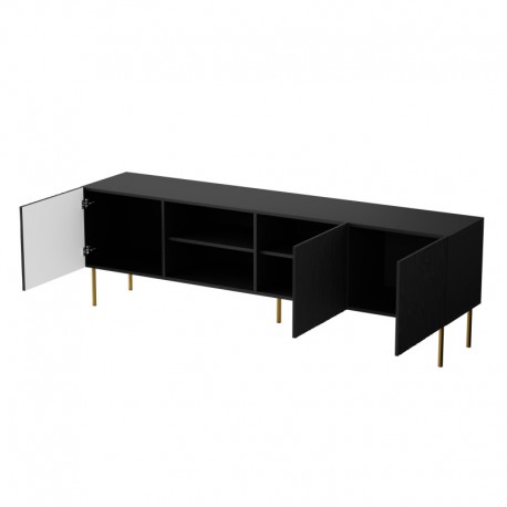JUNGLE TV bord 190cm - Sort mat