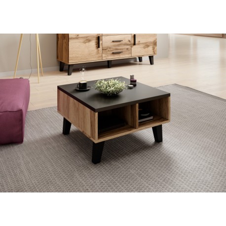 Sofabord 60x60 LOTTA Sofabord Wotan Eg/Sort