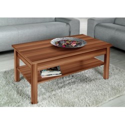 Sofabord med hylde 110 x 60 cm - Blomme