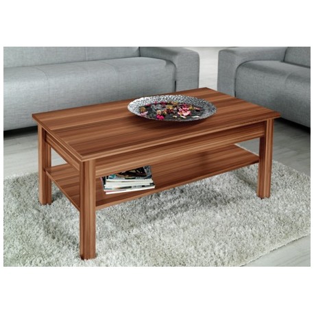 Sofabord med hylde 110 x 60 cm - Blomme