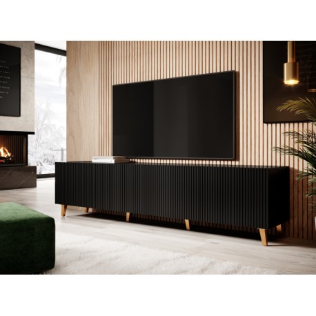 PAFOS TV bord 200/4D Sort/Sort