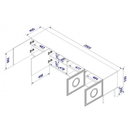 PALAZZO TV bord 200 (4D)