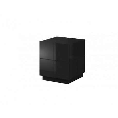 Sengebord REJA - Sort glans/Sort glans