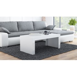 Sofabord TESS 120cm - Hvid