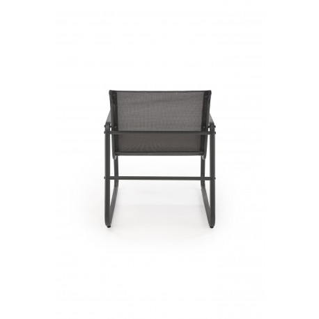 CONOR havesæt sofa + 2 stole + sofabord - mørkegrå og lysegrå