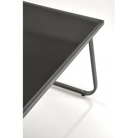 CONOR havesæt sofa + 2 stole + sofabord - mørkegrå og lysegrå