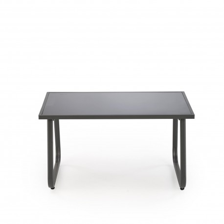 CONOR havesæt sofa + 2 stole + sofabord - mørkegrå og lysegrå