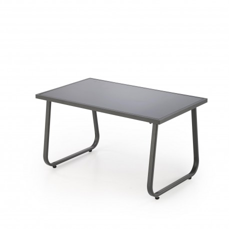 CONOR havesæt sofa + 2 stole + sofabord - mørkegrå og lysegrå