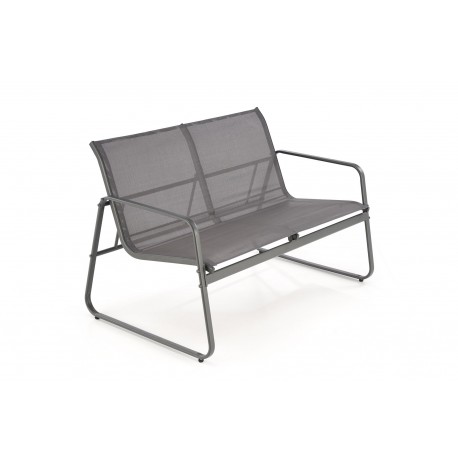 CONOR havesæt sofa + 2 stole + sofabord - mørkegrå og lysegrå