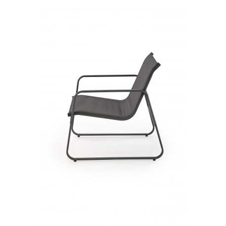 CONOR havesæt sofa + 2 stole + sofabord - mørkegrå og lysegrå