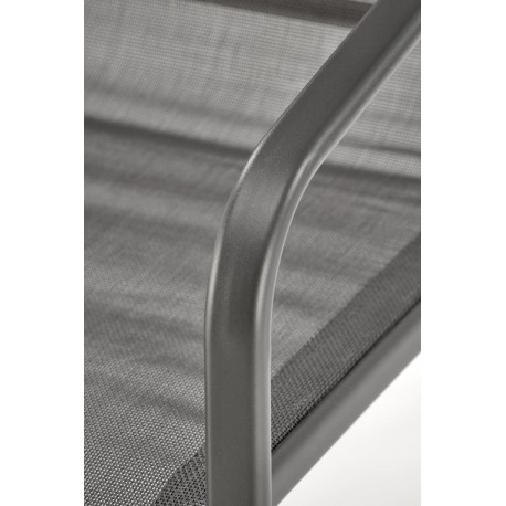 CONOR havesæt sofa + 2 stole + sofabord - mørkegrå og lysegrå