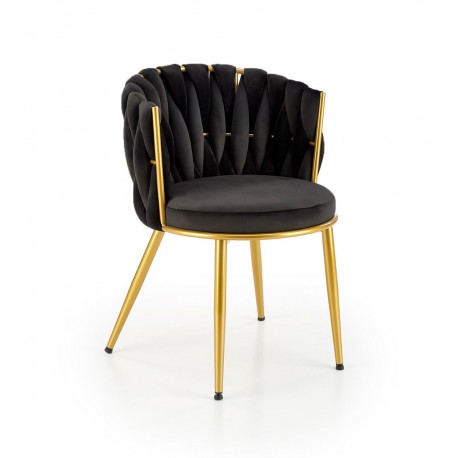 K517 Spisebordsstol - Sort Velour