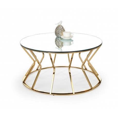 AFINA, sofabord, spejl / guld