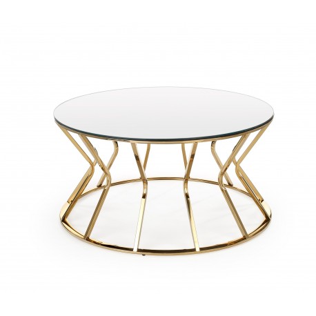 AFINA, sofabord, spejl / guld