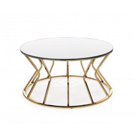 AFINA, sofabord, spejl / guld