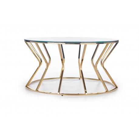AFINA, sofabord, spejl / guld