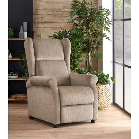 AGUSTIN M lænestol med massagefunktion, - Beige