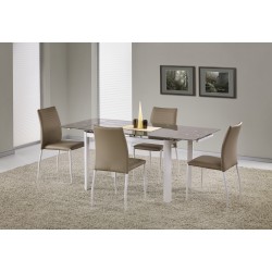 ALSTON Spisebord med udtræk - Beige/Hvid
