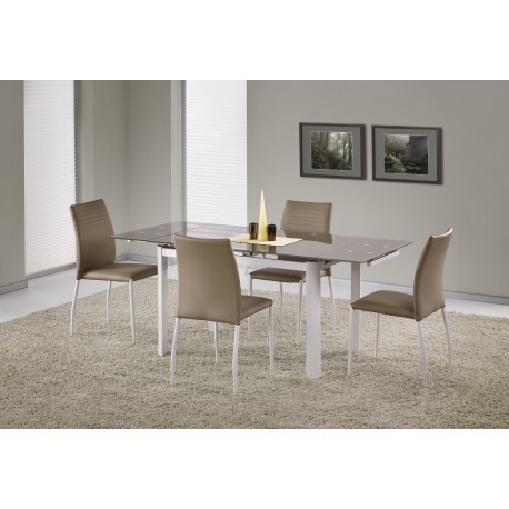 ALSTON Spisebord med udtræk - Beige/Hvid