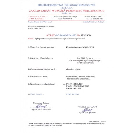 AMBASADOR kontorstol