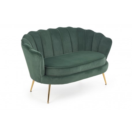 AMORINITO 2 pers. sofa - Mørkegrøn velour