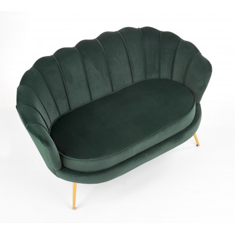 AMORINITO 2 pers. sofa - Mørkegrøn velour