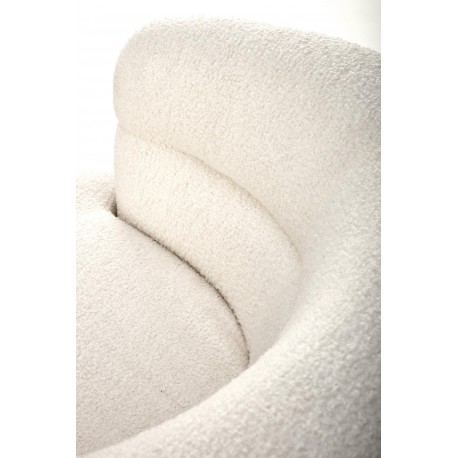 AMY lænestol Creme/Valnød
