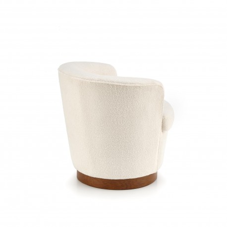 AMY lænestol Creme/Valnød