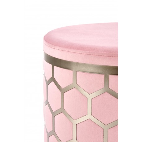 AQUA puf - Rosa, sølv