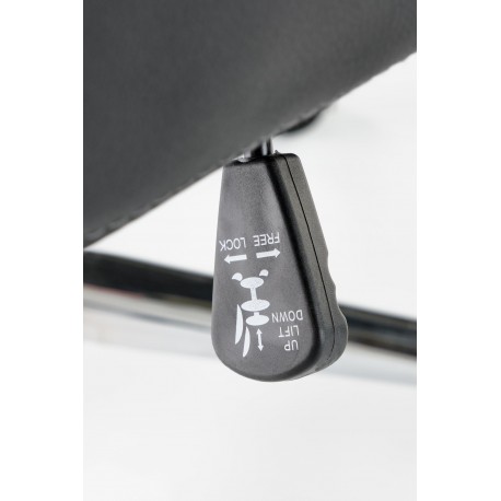 ARGENTO drejestol, grafit/Sort