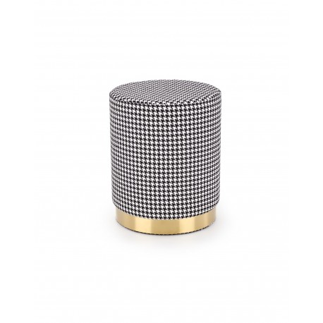 ARUNA puf - Sort/Hvid/guld