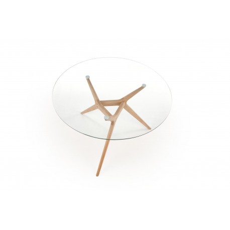 ASHMORE bord, - top - transparent, ben - Naturlig