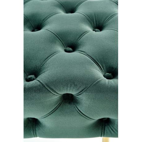 ATHENA bænk - Mørkegrøn/guld